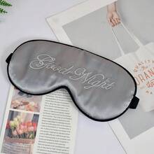1PC Embroidered Silk Sleep Mask Silk Eye Mask Soft Blackout Blindfold With Adjustable Strap Sleeping Eye Cover Mask For Travel - A - View 16