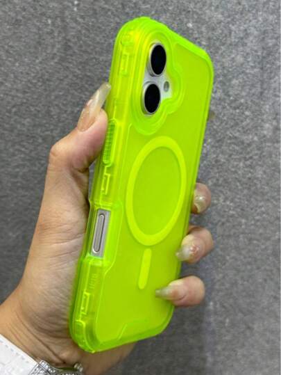 1個 矽膠可愛磁吸漸層色無線充電手機殼 柔軟矽膠背蓋 糖果色 適用於 iPhone 17 Air 16 15 14 13 12 11 Pro Max Plus 春季禮物