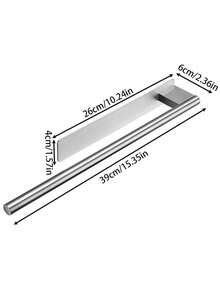 Stainless Steel Kitchen Storage Rack/Bathroom Towel Rack, Drill-Free Wall-Mounted Design, Waterproof And Rust-Proof, Strong Load-Bearing Capacity, Ideal Kitchen Accessory And Practical Bathroom Home Storage Solution - View 12