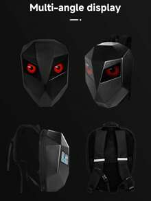Rider/Biker Backpack LED Backpack Display Backpack Expandable Storage Helmet Motorcycle Backpack Cyberpunk Style Motorcycle Rider Backpack LED Display Bag Released For Motorcycles, Customizable Smartphone-Operated LED Design For Unlimited Creativity - View 10