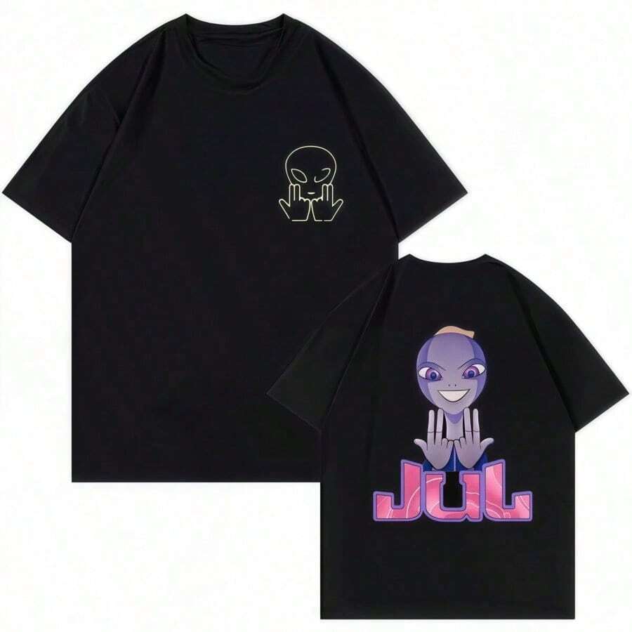 Men T-Shirts - 黑色5 - 查看 1