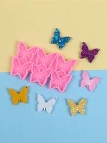1pc Resin Earring Mold, Butterfly Jewelry Resin Mold Crystal Glue Keychain Necklace Pendant Mold Silicone Earring Mold DIY Art Craft Jewelry Making Supplies Holiday Gift - Multicolor - View 10