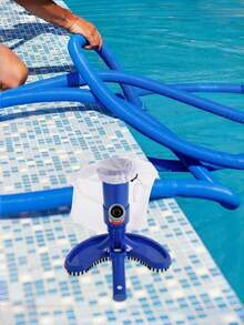 1pc Portable Vacuum Suction Head, Crescent-Shaped Shaped Pool Cleaner With Floor Brush, Powerful Suction, Multi-Scenario Universal, Pool / Hot Tub / Bathtub Bottom Cleaning Tool, Efficiently Removes Leaves, Hair, Mud And Sand (Telescopic Pole Not Included) - Half-moon Shaped Suction Head - View 11