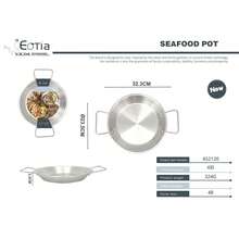 Flat Bottom Frying Pan, Available In Gold And Silver 2 Colors, Dual Handle European Style, Stainless Steel Pasta Plate, Steak Plate, Seafood Pot, Korean Hot Pot, Home Cooking, High Temperature Resistant Pot, Baking Tray - View 14
