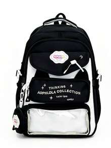 New Back To School & Graduation Season Elegant Cute Fashion Versatile Couple Travel Large Capacity Multifunctional Backpack (Accessories Not Included) - Multicolor - View 15