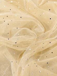 Sparkling Rhinestone Tulle Fabric, Transparent Mesh Material With Sequins, Soft, Lightweight And Flowing, Suitable For Wedding Veil, Evening Gown, Party Decor, Ballet Tutu, Home Decor And DIY Sewing Projects - 1 - View 21