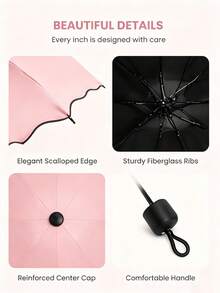 Customized Name Umbrella, Sun Protection, Water-Activated Floral Pattern, Fashionable Umbrella, Outdoor Photography Essential, Thick And Durable, Ideal Holiday Gift - Multicolor - View 5