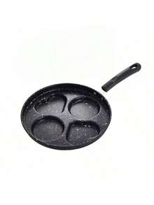 Four-In-One Cast Iron Egg Fryer, Non-Stick, Single Handle, Dishwasher , Compatible With Electric Stoves, Ideal For Kitchen Gadgets For Pancakes, Eggs, Steaks And Other Uses. - View 11