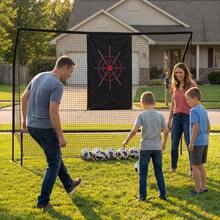 Soonbuy 10x7.5FT Heavy Duty Golf Hitting Net For Backyard Real Balls, Portable Chipping Swing Training Net With Cloth, Indoor Outdoor Golf Accessories Gifts For Men Dad Him Birthday Yard Sports - Black - View 3