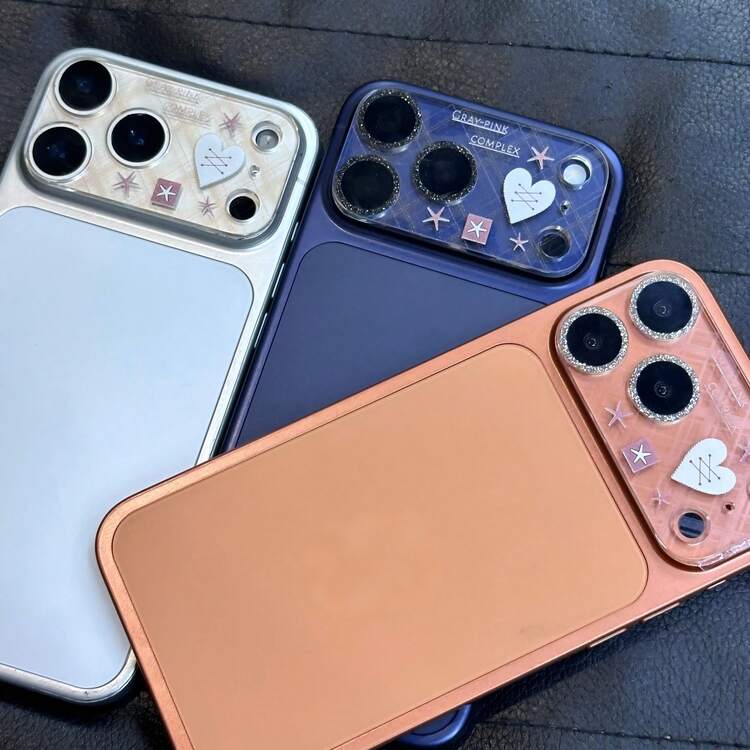 Niche Silver-Flash Explosion-Proof And Shockproof Strap, Adorned With A Heart-Shaped Niche Decoration, Featuring A New Chinese Style, Fashionable And High-End Feel. It Is Suitable For The Apple 17PRO/17PROMAX, With A Full-Coverage Base For Scratch-Resistant Lens Film Protection. It Is A Must-Have Gift, Simple, Heart-Shaped, And Fashionable - Sparkling Silver Heart Tie - View 6