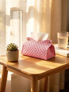 1/4/5Pcs Woven Pattern Tissue Box, High Capacity Toilet Paper Storage Organizer, Multiple Colors Available, Suitable For Home Living Room, Desktop Kitchen, Dining Room Bedroom, Holiday Celebration Decoration, Wedding Gift Essential, Luxury Gift Choice. - View 16