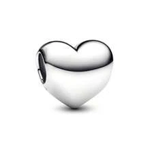 1Pc Silver Pendant Beads, A Classic Minimalist Style Travel Pendant Bead, Suitable For Making Handcrafted Bracelets, Necklaces And Jewelry Accessories - Silver - View 4