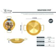 Flat Bottom Frying Pan, Available In Gold And Silver 2 Colors, Dual Handle European Style, Stainless Steel Pasta Plate, Steak Plate, Seafood Pot, Korean Hot Pot, Home Cooking, High Temperature Resistant Pot, Baking Tray - View 24