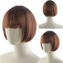 1pc Fashion Short Wig With Bangs, Multi-Color Anime Cosplay Wig, Short Straight Synthetic Bob Wig, Blonde Bob Wig With Bangs, Women's Short Blonde Wig, Suitable For Cosplay, Festivals, Anime Conventions, Celebrations, Fluorescent Multi-Color Cosplay - Multicolor - View 20