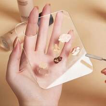 1pc Acrylic Makeup Palette, Cosmetic Palette, Nail Art Makeup Tool, Eyeshadow, Eyelash Makeup, Professional Pigment Mixing - Colorful - View 4