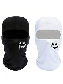 Breathable Unisex Balaclava Face Mask, Stretchable Summer Cooling Neck Gaiter, Multi-Functional Graffiti Logo Hat Mask, Suitable For Cycling, Outdoor Running, Fishing, Skiing, Washable Windproof Headwear, Fitness - Multicolor - View 10