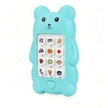 Baby Toy Phone, Cute Bear Music Learning Phone With Light And Sound Effects, Toddler Interactive Educational Toy, Multi-Function Early Education Toy, Colorful Buttons + Colorful Lights + Pleasant Music, And Durable Gift For Babies (Batteries Not Included) - Multicolor - View 9