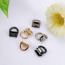 2/4/6/8/10Sets Gold/Silver/Gunmetal Black D-Ring Lobster Clasp, Suitable For Handbags And Crossbody Bags - Wallet Chain Accessories, No Tools Included, Wallet Making, DIY Wallet Making - Multicolor - View 9