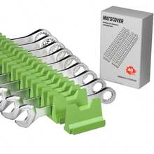 Modular Wrench Organizer Wrench Holder - Wrench Tool Organizers For Tool Drawer Storage, Wrench Storage Set With Metric And SAE Label, Wrench Rack Tool Gift For Professional Mechanics Men - Green - View 8