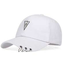 1pc Women's Triangle Arrow Iron Ring Baseball Cap, Street Fashion Sun Hat, Adjustable UV Protection Casual Hat, Suitable For Spring/Autumn Travel, Beach, Party - Multicolor - View 14