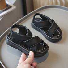 Sandal Olahraga Sol Lembut Musim Panas Terbaru untuk Anak Perempuan, Sepatu Pantai untuk Anak-anak dan Remaja Putri - Hitam - View 10