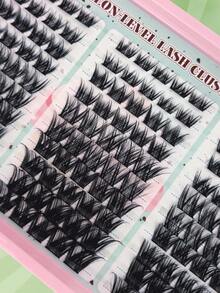 150pcs D-Curl Fluffy Eyelash Clusters,Cartoon Eyelash Clusters, Thick Lashes, Easy To Apply Suitable For Beginners, Create Dramatic Makeup Look, Individual False Eyelash Clusters, Eyelash Clusters - D - View 6