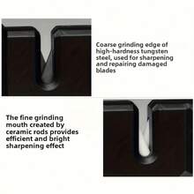Pengasah Portabel 4-in-1 (Dengan Kerucut Berlian) - Pengasah Manual Tugas Berat untuk Berkemah, Mendaki, dan Peralatan Bertahan Hidup, Desain Luar Ruangan yang Ringkas dan Portabel, Dilengkapi dengan Sistem Penggilingan Logam dan Berlian yang Tahan Lama, Dapat Mengasah Pisau, Kapak, dll. - MultiWarna - View 2