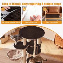 1pc Cat Scratch Sofa Furniture Protector, Self-Adhesive Cat Scratch Pad Protector, DIY Cat Climbing Frame Sofa Protector, Prevent Cat Scratching Furniture, Indoor Cat Supplies - 30*100cm - View 8