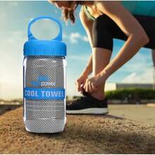Cooling Towel Bottle Microfibre Quick Dry Breathable For Neck & Face During Sports Microfiber Rock - 彩色 - 查看 10