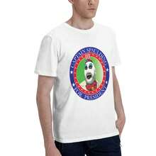 Captain Spaulding Camiseta Hombre Algodón Suave y Elástica Cuello Redondo, Corte Ajustado Cómodo, Transpirable y Resistente Básica para Diario, Oficina o Salidas Casuales - Blanco - Ver 5