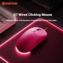 EWEADN G7 Lightweight Wired Gaming Mouse RGB Backlight Macro Programmable Adjustable DPI Optical USB Mouse Suitable For Gaming Laptop Desktop Computer Daily Office Universal - View 12