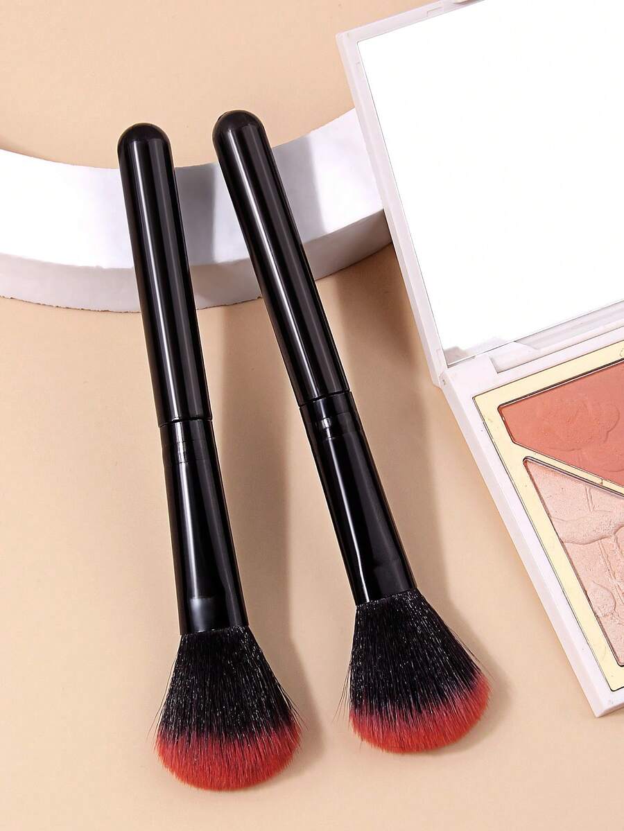 2 PIEZAS Brochas Profesionales Esponjosas para Rubor,Color Construible&Difuminable,Perfecto para el Maquillaje Diario,Ligero&Cómodo de Usar