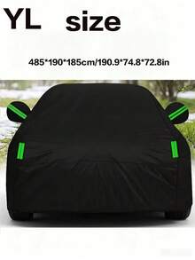 Thickened Fabric Car Cover, Full Surround Design For Dust, Sun, Rain And Snow Protection, Blocks UV Rays To Insulate And Cool Down Car Interior, Windproof, Scratch Resistant And Tear Resistant, All-Round Protection For Outdoor Parking, - Silver - View 21