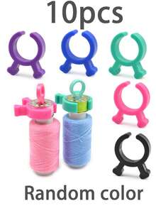10/5/1pc Heavy Duty Spool Clamp Protector With Threaded Lock - Fits All Spool Sizes (Inner/Outer Thread) Winding Spool Clamp, Prevents Spool End Detachment, Spool Fixing Clamp, Spool Fixing Roll, Silicone Spool Ring - Multiple Styles - View 7