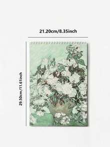 2件/1件 A4 螺旋裝訂素描本套裝，50頁空白素描本，油畫封面繪圖本，全空白手繪本，直式螺旋繪圖本，適用於學校用品、繪畫用品、藝術素描、水彩手繪、剪貼簿塗鴉、草稿筆記、藝術考試練習、兒童繪畫、插畫創作，加厚白紙，不滲墨紙，金屬螺旋裝訂，硬殼藝術封面，學生美術課繪圖本，桌面裝飾繪圖本，藝術禮品素描本，空白無格手繪專用本，筆記本，返校季 - 彩色 - 查看 12