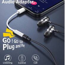 Cable de conversión de audio USB-C a 3.5mm para auriculares, adaptador de audio de alta fidelidad con convertidor de cable compatible con dispositivos de la serie Phone 17 Pro Max/17 Pro/17/Air/16/15/ cable de conexión de audio - Multicolor - Ver 7