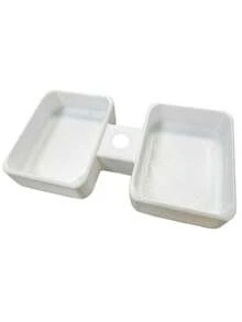 Universal Car Cup Holder Insert, 2-Compartment Dip Container, Suitable For Ketchup, Sweet And Sour Sauce, Road Trip Drive-Thru Fast Food Accessory, Driver Use - Multicolor - View 7