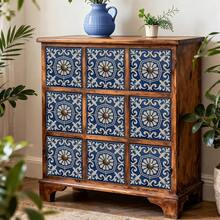 24PCS Peel And Stick PVC Tile Stickers, Different Style Patterns, Waterproof, Oil-Resistant, Stain-Resistant, Removable, No Residue, Suitable For Living Room, Kitchen, Bathroom, Toilet, Home Wall Decoration Renovation, DIY, Matte Texture, Size 10/15/20CM - FHZ-03 - View 7