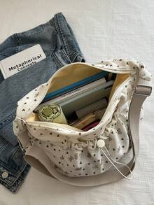 Bolso Tote Grande para Mujeres, Nuevo Diseño de Moda Bolso de Hombro, Estilo Elegante con Textura - Multicolor - Ver 4