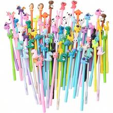 50pcs Animal Shaped Gel Pens, Office Signature Pens, Holiday Small Gifts, No Paper Jam - Suitable For Notes, Homework And Office Use - Multi-Color Assortment - A - View 11