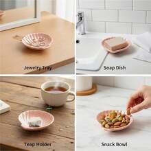 Colorful Shell Ceramic Spoon Holder, Suitable For Stove, Elegant Kitchen Utensil Storage Rack, Heat-Resistant Kitchen Utensil Storage Rack, Can Be Placed On Countertop, Suitable For Bowl And Dish Storage, Ideal Gift For Housewarming And Other Occasions. - Multicolor - View 8