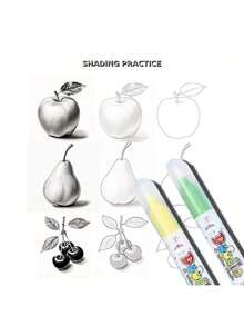 1PC, How To Draw 24-Day Tutorial: Practice Drawing Patterns In One Month With Simple And Easy-To-Follow Steps And Instructions, A Guide For Adult Beginners To Learn Sketching And Shading (No Pen),Enhancing Creativity, Beautifully Designed - Single Piece - View 6