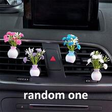 Cute Bellflower Bouquet Car Air Freshener Vent Clip, Mini Artificial Flower, For Car Vent Decoration, Car Interior Dashboard Decor Accessory - Bouquet Air Vent Clip - View 10