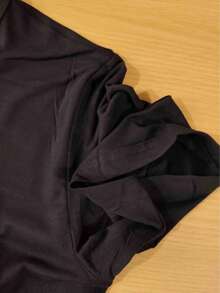 Black Short-Sleeve T-Shirt With 'LEGACY OF GODS' Series Mask Print - 黑色的 - 查看 8