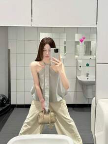 Women Tank Tops & Camis - Light Grey - View 9