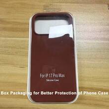 液態矽膠 3 層全覆蓋軟橡膠手機殼適用於 iPhone 17 Pro 17 Pro Max 17，清新夏季配色，防震保護殼配耐刮微纖維內襯，相容於 13 11 16 Pro Max 15 14 Plus 12 Mini XS Max 7 8 Plus - 栗子棕 - 查看 11