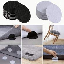 10 Pairs Double-Sided Fasteners | Suitable For Carpets, Tablecloths, Sofa Covers, Curtains, Bedspreads - No Residue Glue, Repositionable, Non-Slip - Multicolor - View 2