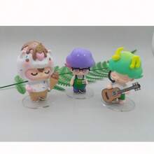 1個透明壓克力盲盒公仔黏土娃娃固定底座 車飾展示架 透明收納底座 - 10Pcs - 查看 3