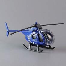 Best-Selling Realistic Alloy Helicopter Model, Multiple Colors Available, Q-Version Miniature Metal Helicopter Toy, Desktop Ornament, Suitable For Office And Home Decor, Aircraft Model - Multicolor - View 12