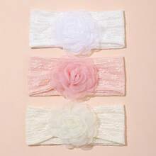 Multi-Pack Multicolor Soft Elastic Baby Headbands, Breathable, Suitable For All Seasons, Great Gift, Perfect For Photos - White, Yellow, Pink, Green, Blue - View 20